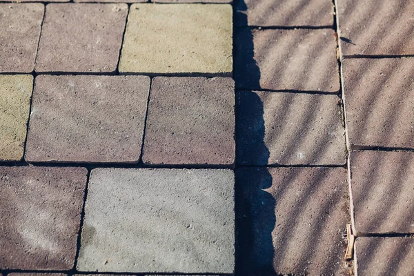 さまざまな色の石を舗装し 昼間に撮影されたクローズアップ — ストック写真