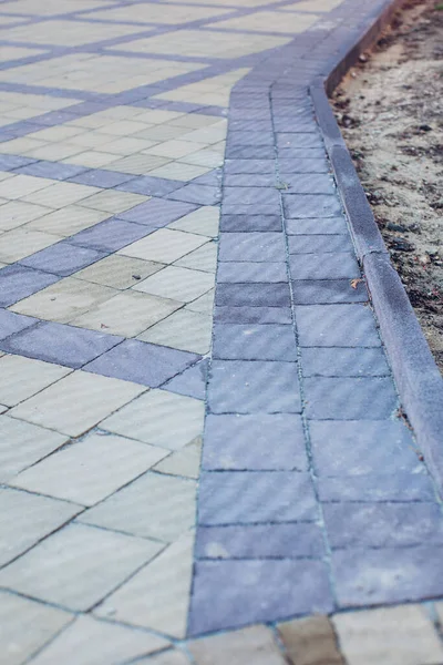 Paving Stones Various Colors Closeup Shot Daytime — Stock Photo, Image