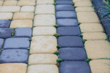 Değişik renklerde taş yontmalar, gündüz vakti yakın çekim. 