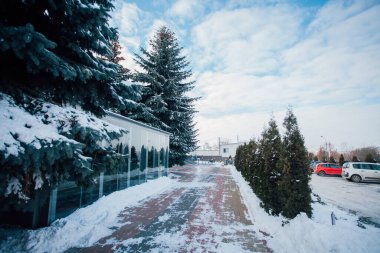 Değişik renklerde taşlar, parkta yürüyüş yolu. 