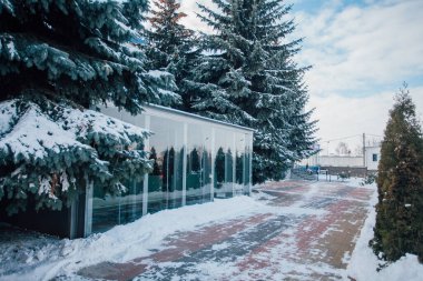Değişik renklerde taşlar, parkta yürüyüş yolu. 