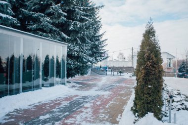 Değişik renklerde taşlar, parkta yürüyüş yolu. 
