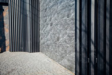 Mermer karoların dokusu, yakın plan. 