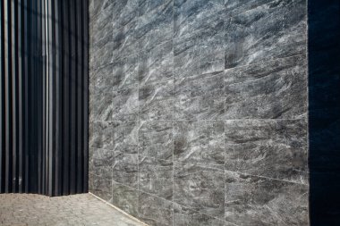 Mermer karoların dokusu, yakın plan. 