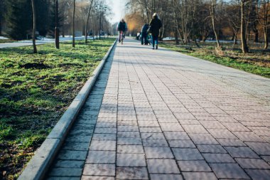 Değişik renklerde taş yontmalar, gündüz vakti yakın çekim. 