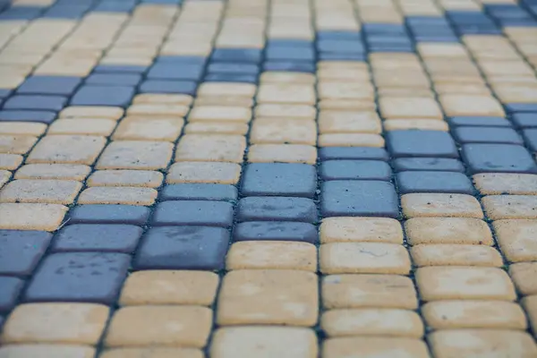 Paving Stones Various Colors Closeup Shot Daytime — Stock Photo, Image