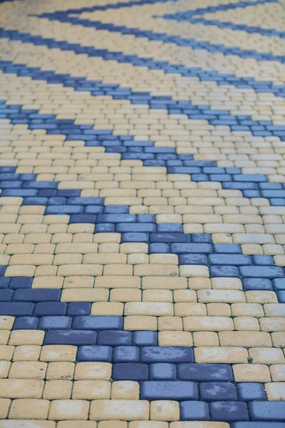 Pietre Pavimentazione Vari Colori Primo Piano Girato Durante Giorno — Foto Stock