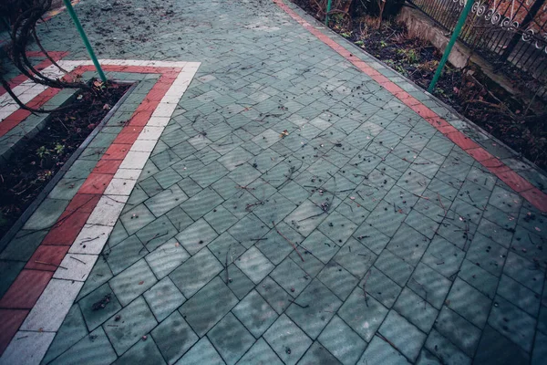 Paving Stones Various Colors Closeup Shot Daytime — Stock Photo, Image