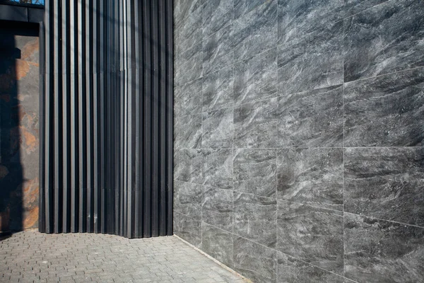 Mermer karoların dokusu, yakın plan. 