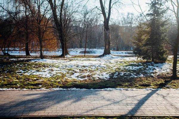 Değişik renklerde taşlar, parkta yürüyüş yolu. 