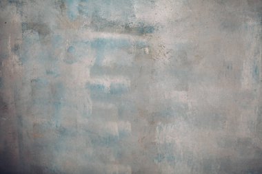 Eski kirli doku, gri beton duvar