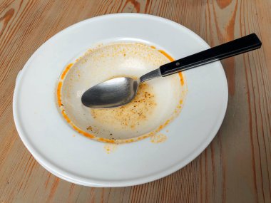 Yemekten sonra boş tabak