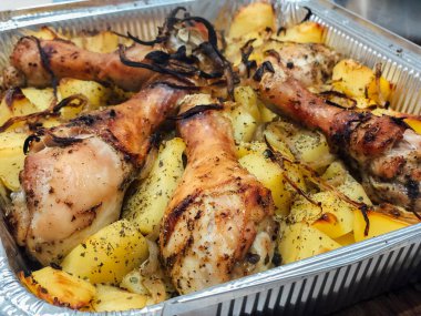 tavuk uyluk patates ile