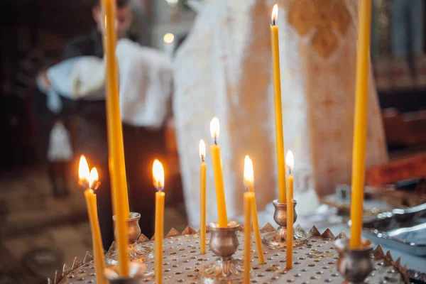 Närbild Ljus Kyrkan — Stockfoto