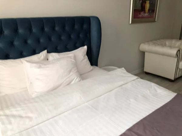 Hotel Bedroom Interior Luxury Design — стоковое фото