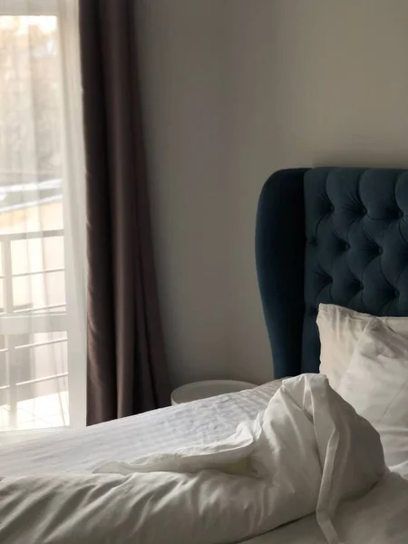 Інтер Спальні Готелю Розкішний Дизайн — стокове фото