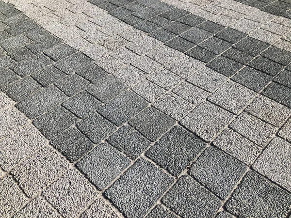 Φωλιασμένο Pavers Διαφόρων Χρωμάτων Κομψό Κήπο Κατά Διάρκεια Της Ημέρας — Φωτογραφία Αρχείου