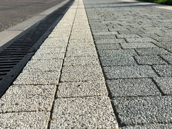 Pflastersteine Verschiedenen Farben Fußweg Park — Stockfoto