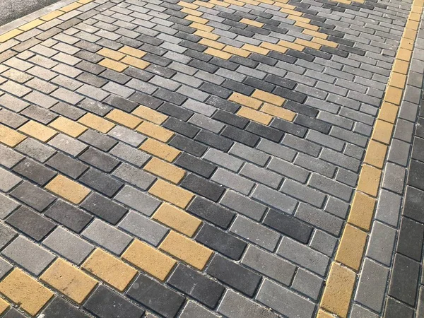 Paving Stones Various Colors Closeup Shot Daytime — Stock Photo, Image