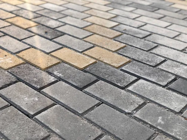 Paving Stones Various Colors Closeup Shot Daytime — Stock Photo, Image