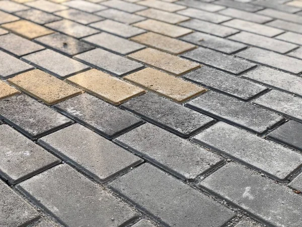 Paving Stones Various Colors Closeup Shot Daytime — Stock Photo, Image