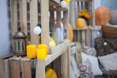 Oda güzel sonbahar süslemeleri