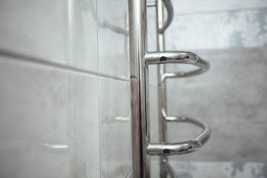 Electric drying on the bathroom wall