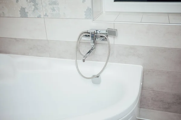 Faucet Shower Bathroom Interior — Fotografia de Stock