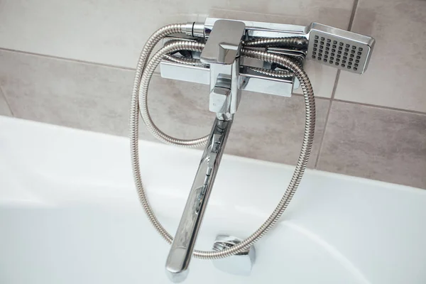 Faucet Shower Bathroom Interior — Stock Photo, Image