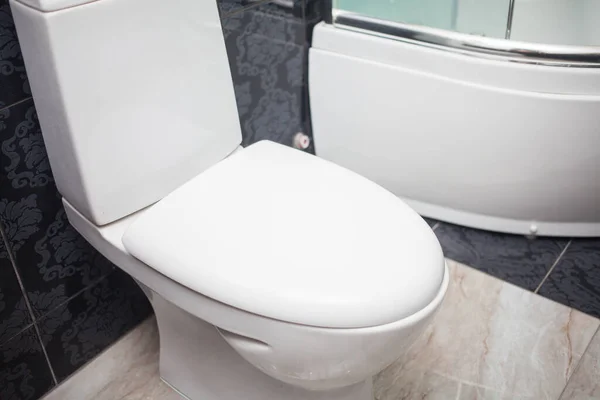 Туалетний Чаша Сучасному Інтер Єрі Ванної Кімнати — стокове фото