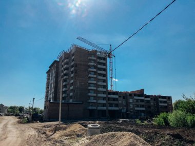 Site yapım aşamasında yeni evler ile oluşturma