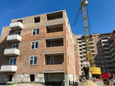 Site yapım aşamasında yeni evler ile oluşturma