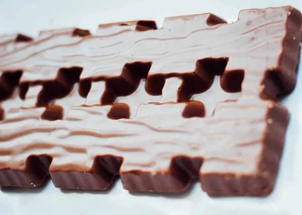 Csokoládé Szelet Dióval — Stock Fotó