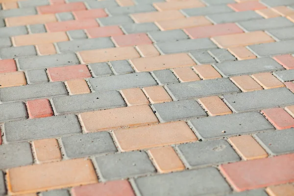 Bestrating Stenen Van Verschillende Kleuren Close Schot Overdag — Stockfoto