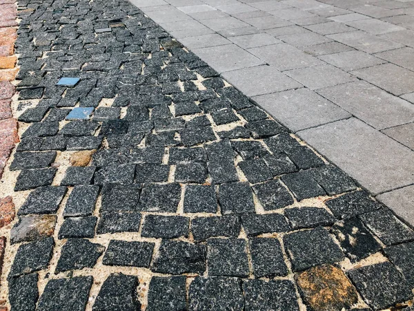 Paving Stones Various Colors Closeup Shot Daytime — Stock Photo, Image