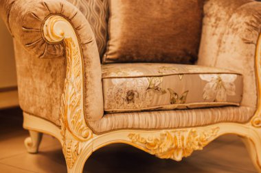 Oda içindeki kanepe ayrıntıları 