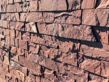 Taş duvar dokusunun yakınlaştırılması