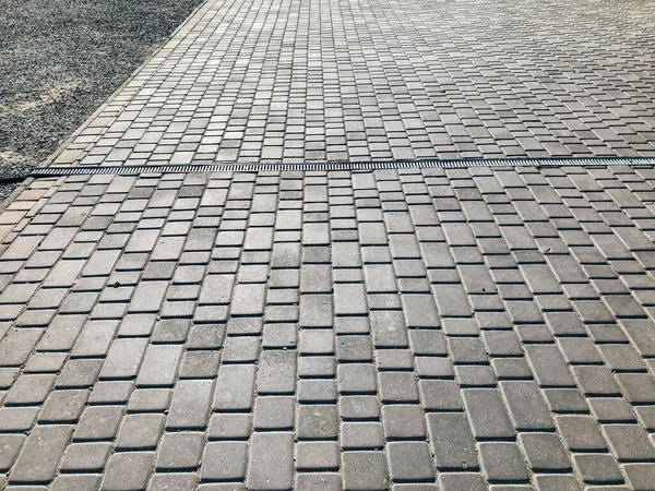 Pietre Pavimentazione Vari Colori Primo Piano Girato Durante Giorno — Foto Stock
