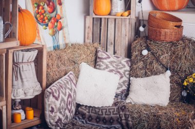 Oda güzel sonbahar süslemeleri