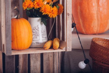 Oda güzel sonbahar süslemeleri