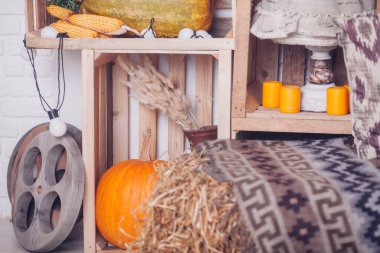 Oda güzel sonbahar süslemeleri