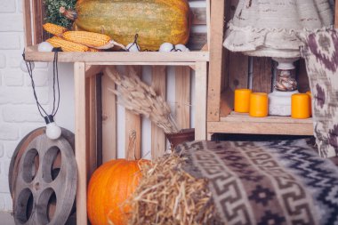 Oda güzel sonbahar süslemeleri
