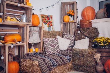 Oda güzel sonbahar süslemeleri