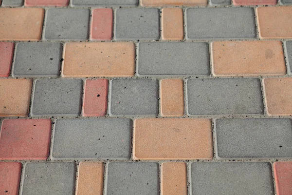 Paving Stones Various Colors Closeup Shot Daytime — Stock Photo, Image