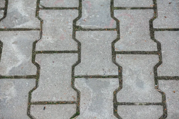 Bestrating Stenen Van Verschillende Kleuren Close Schot Overdag — Stockfoto