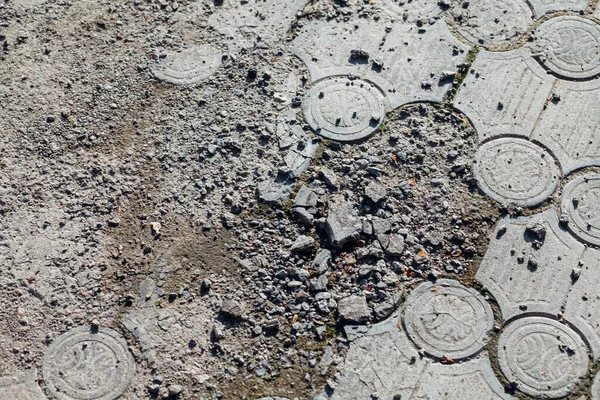 Paving Stones Various Colors Closeup Shot Daytime — Stock Photo, Image