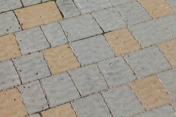 Paving Stones Various Colors Closeup Shot Daytime — Stock Photo, Image