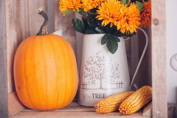 Beautiful Autumn Decorations Room — Stock Photo, Image