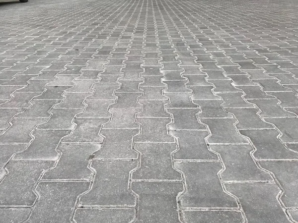 Pavers Aninhados Várias Cores Jardim Chique Durante Dia — Fotografia de Stock