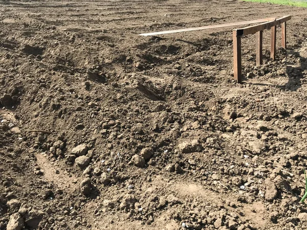 Spår Traktorer Sanden — Stockfoto